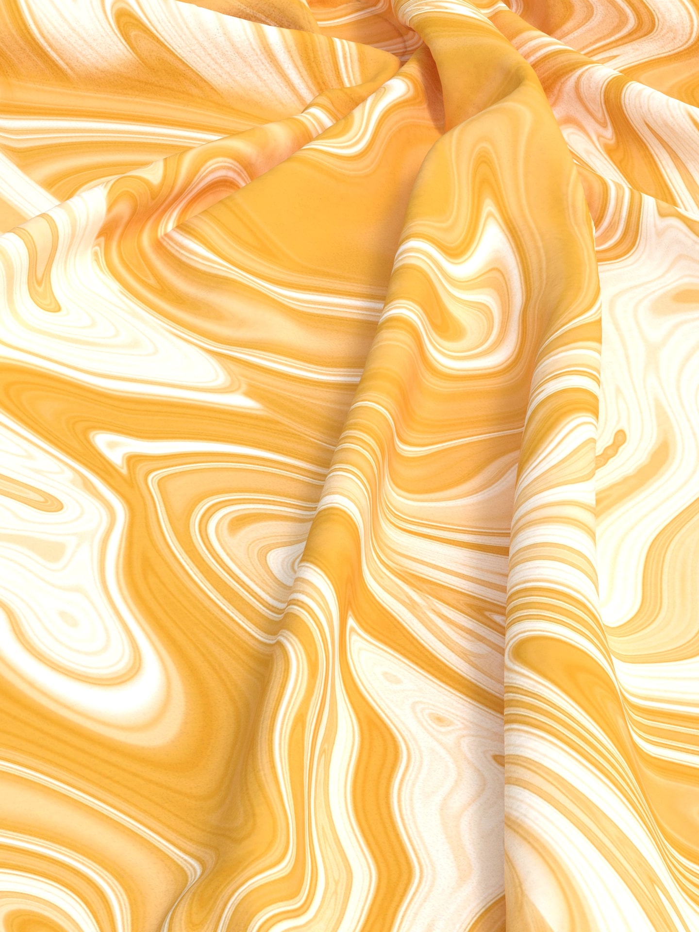 Yellow Pattern Crepe
