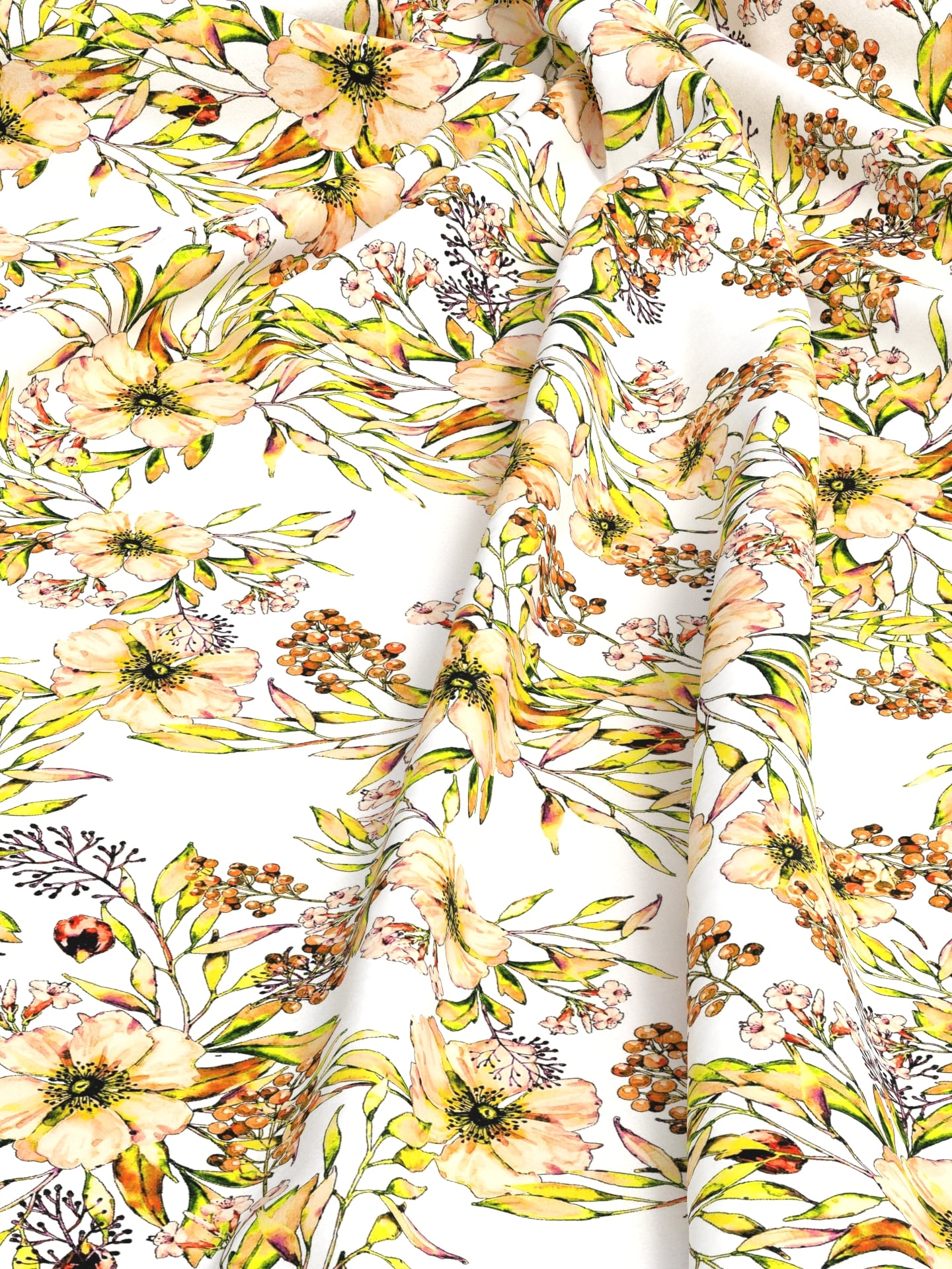 Yellow Flower Crepe