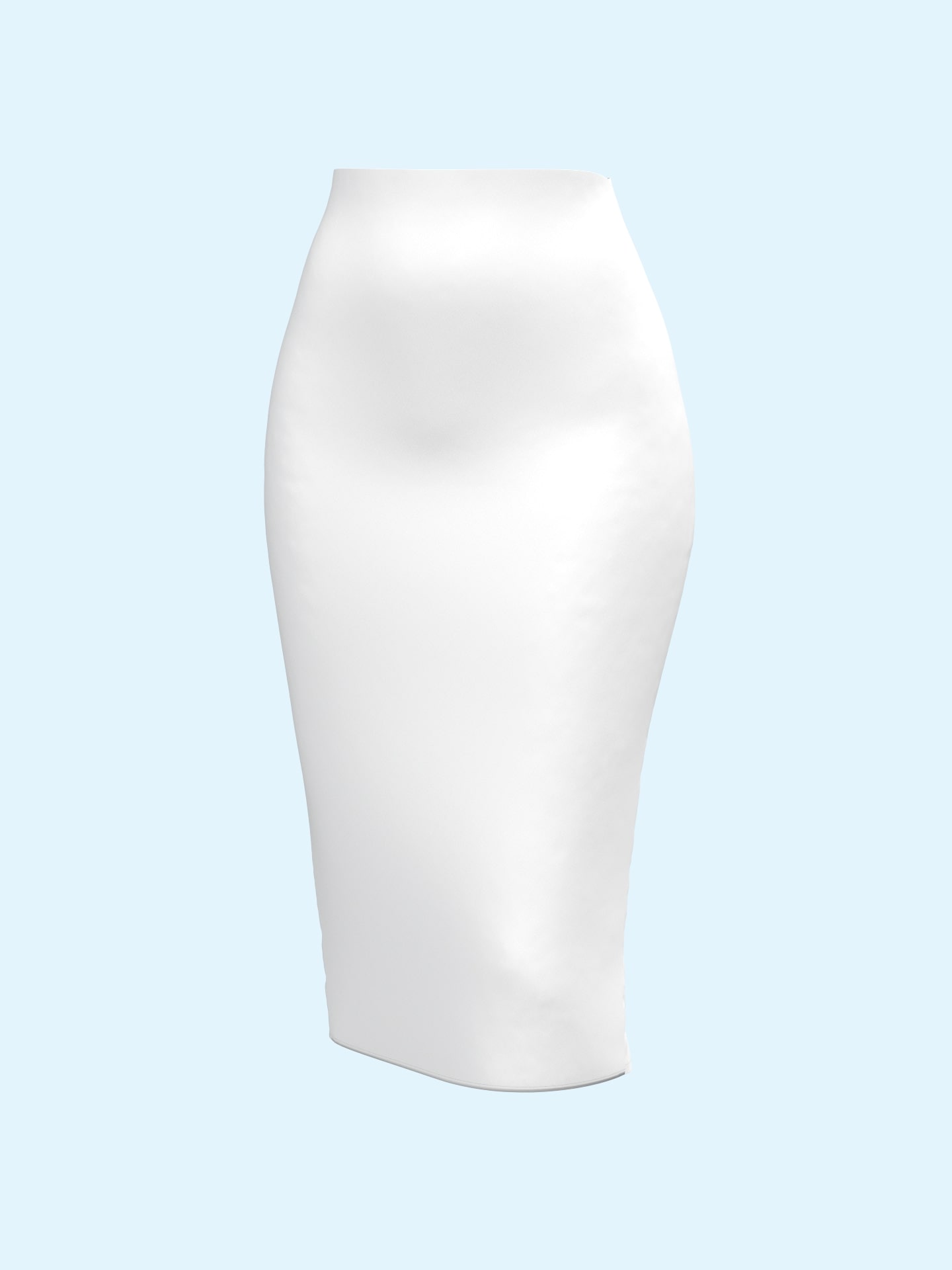 Back-slit Pencil Skirt