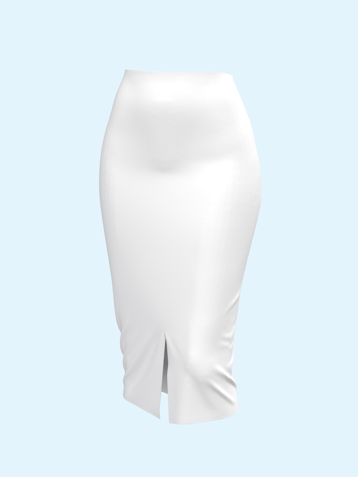 Front-slit Pencil Skirt