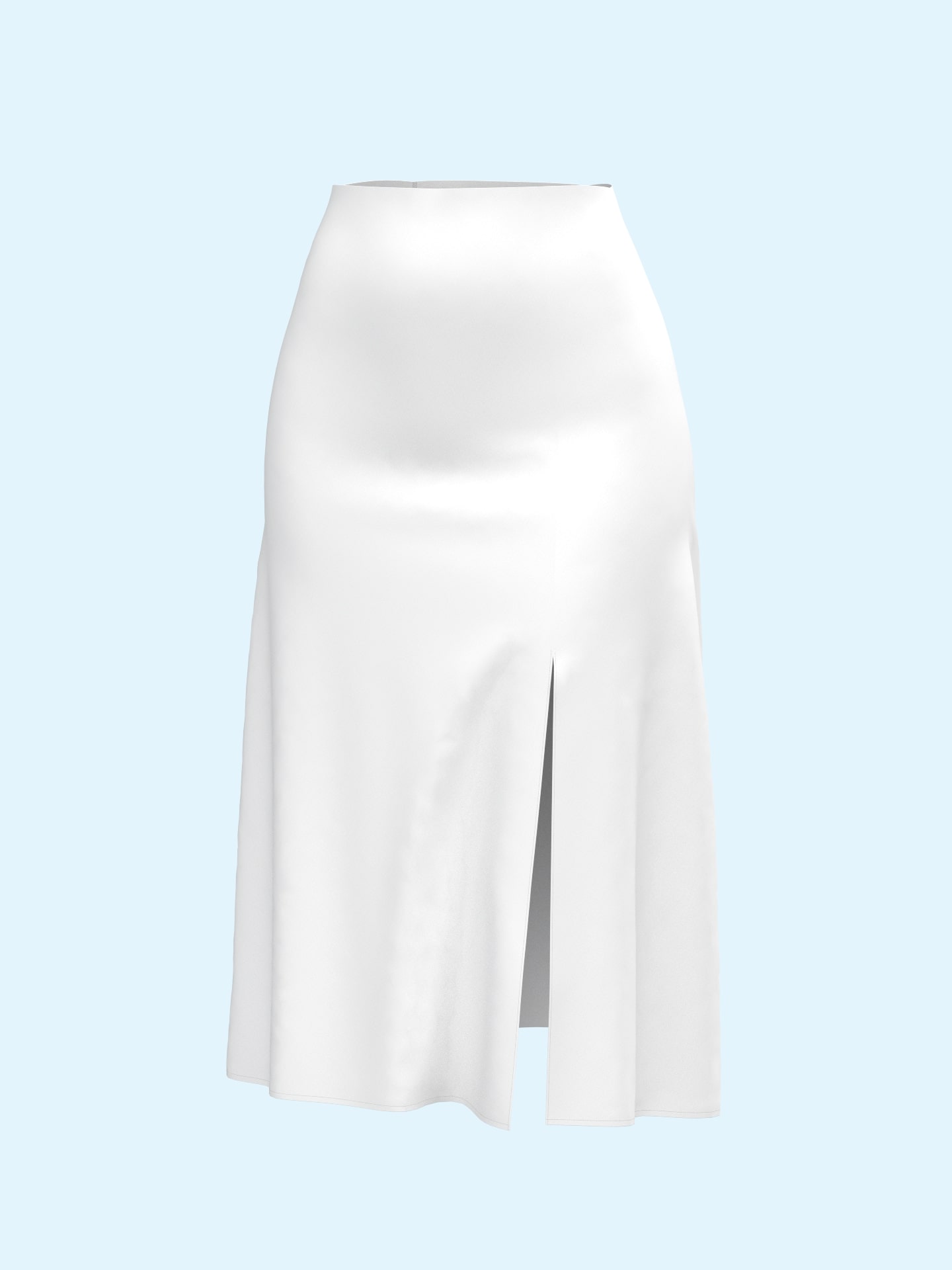 Slit midi A-line Skirt