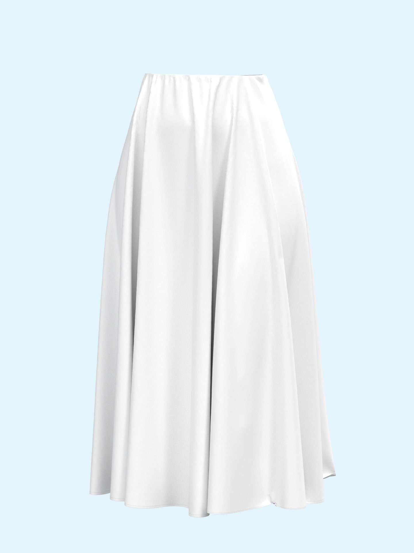 Flared Midi Skirt