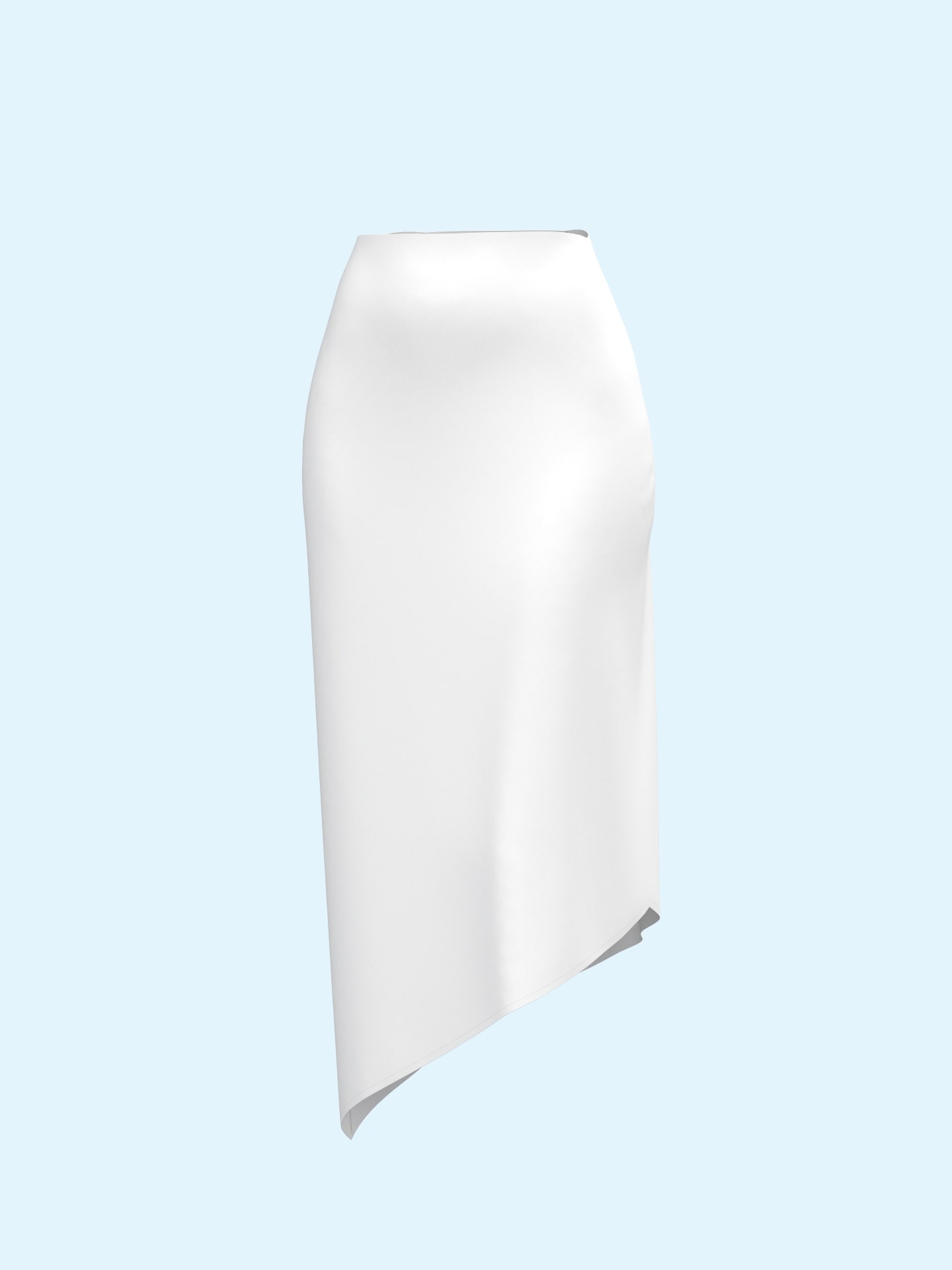 Asymmetric Midi Skirt