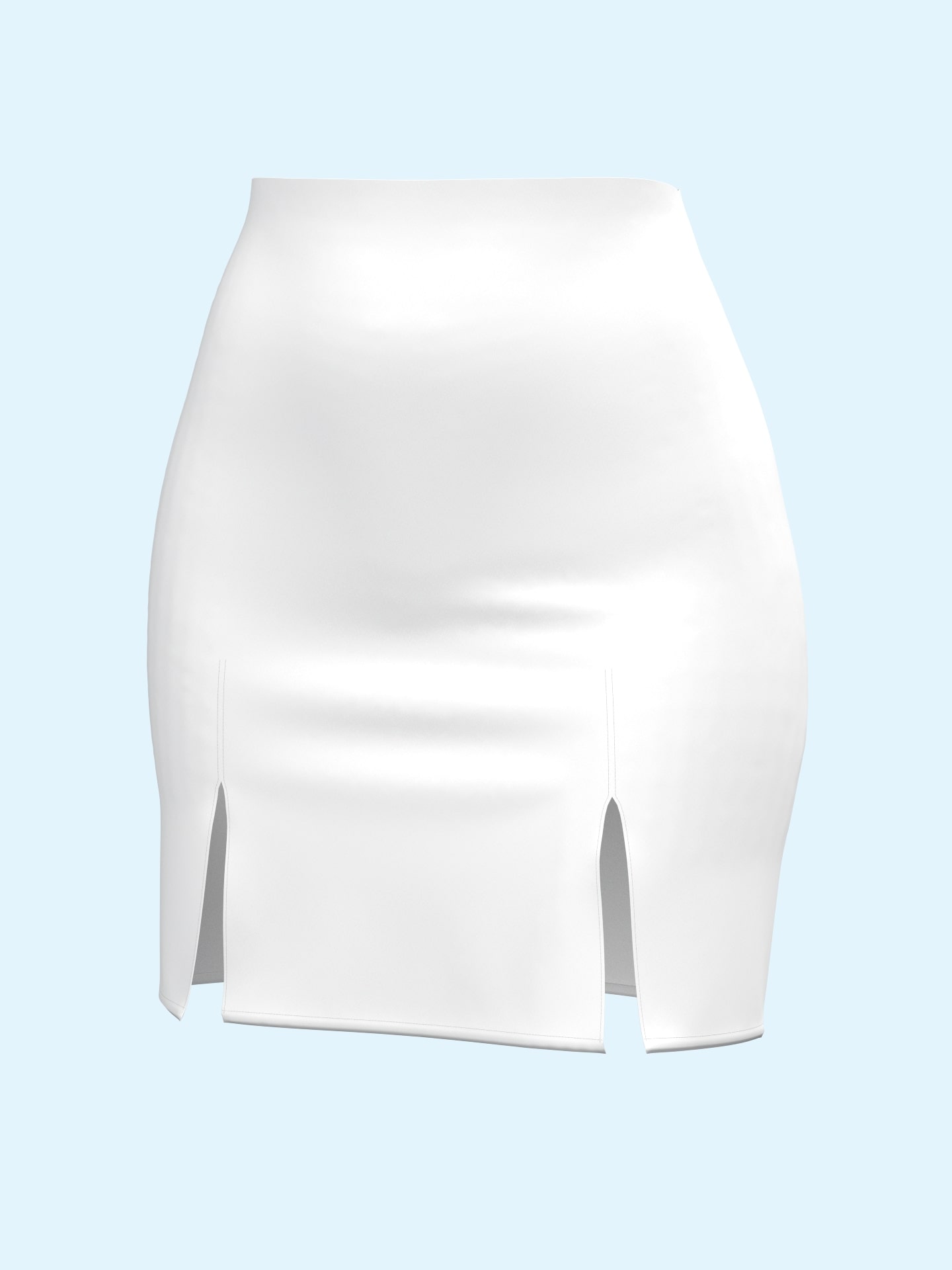 Double-slit Mini Skirt