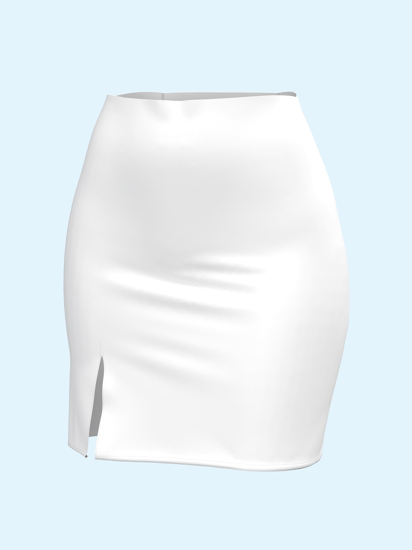 Slit Mini Skirt