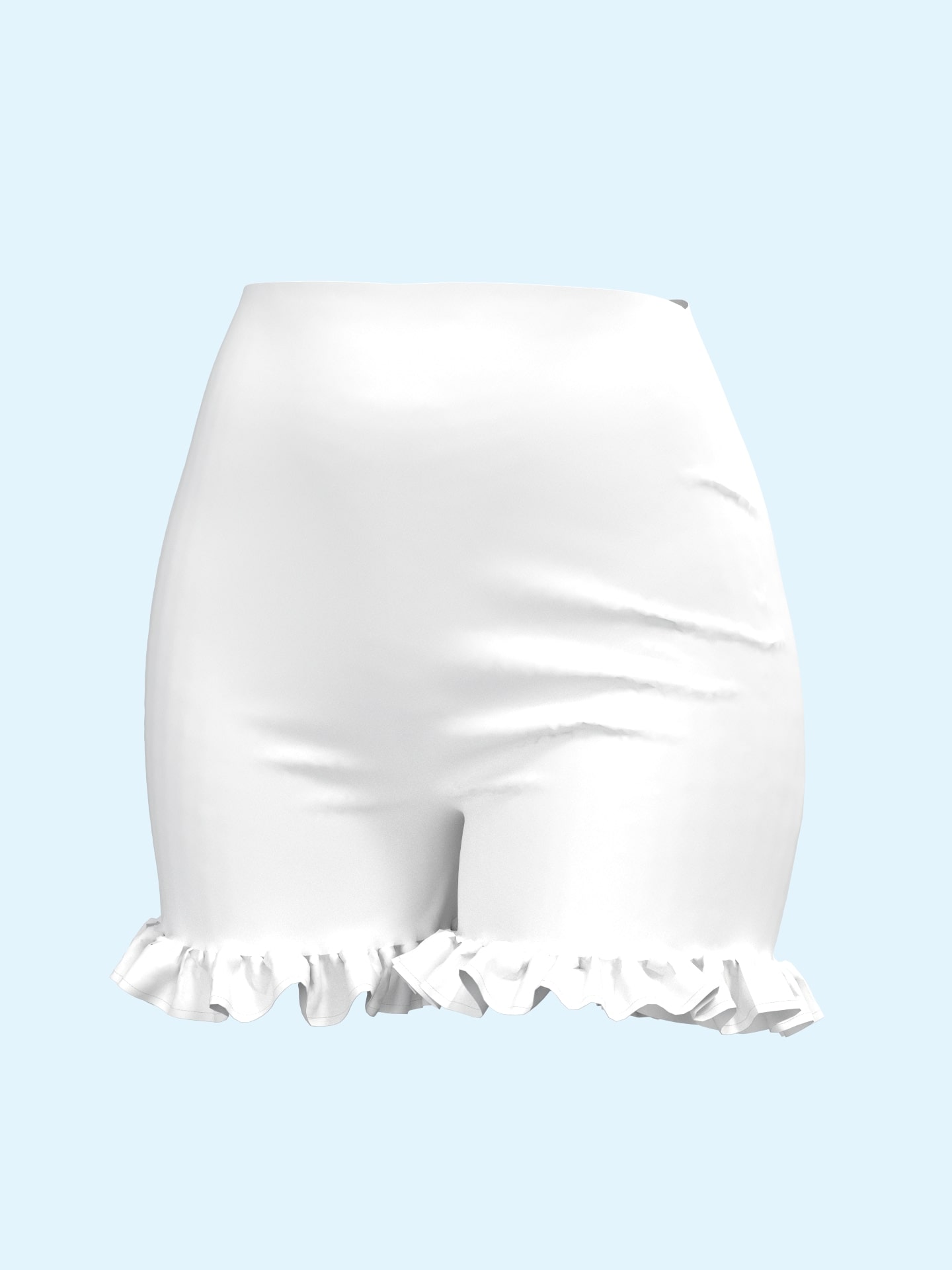 Ruffled Hem Shorts