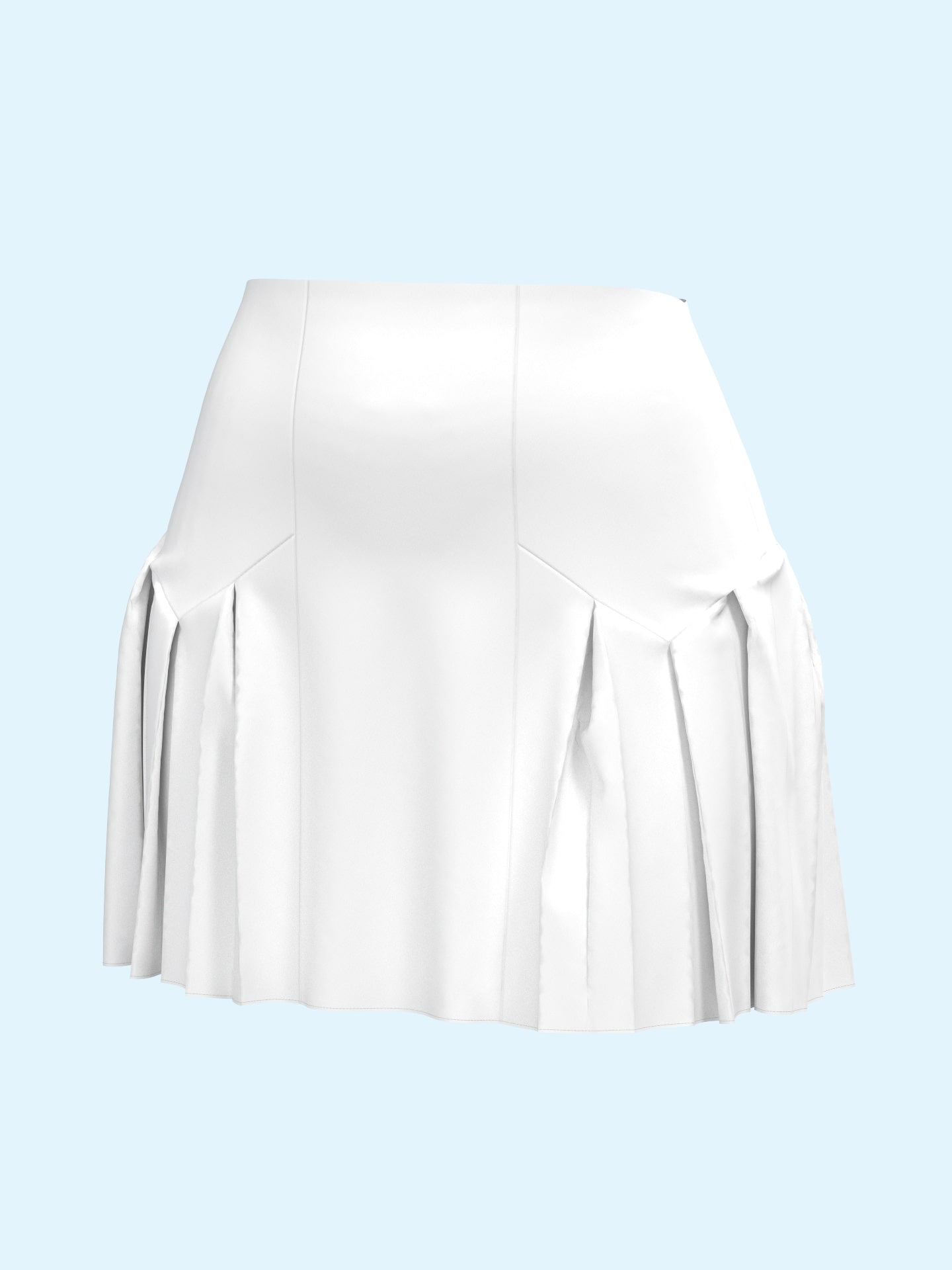 Pleated Mini Skirt
