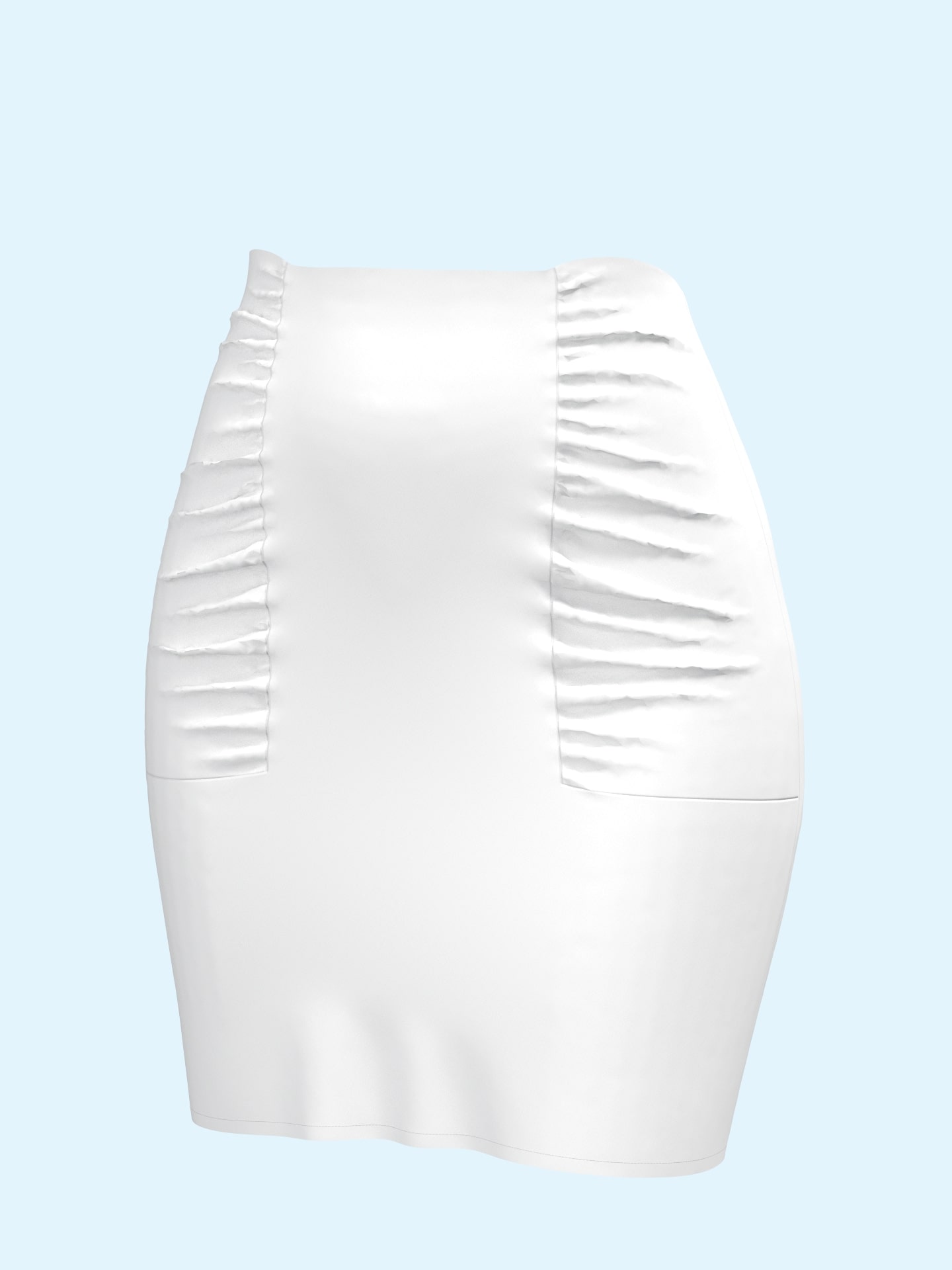 Gathered Mini Skirt