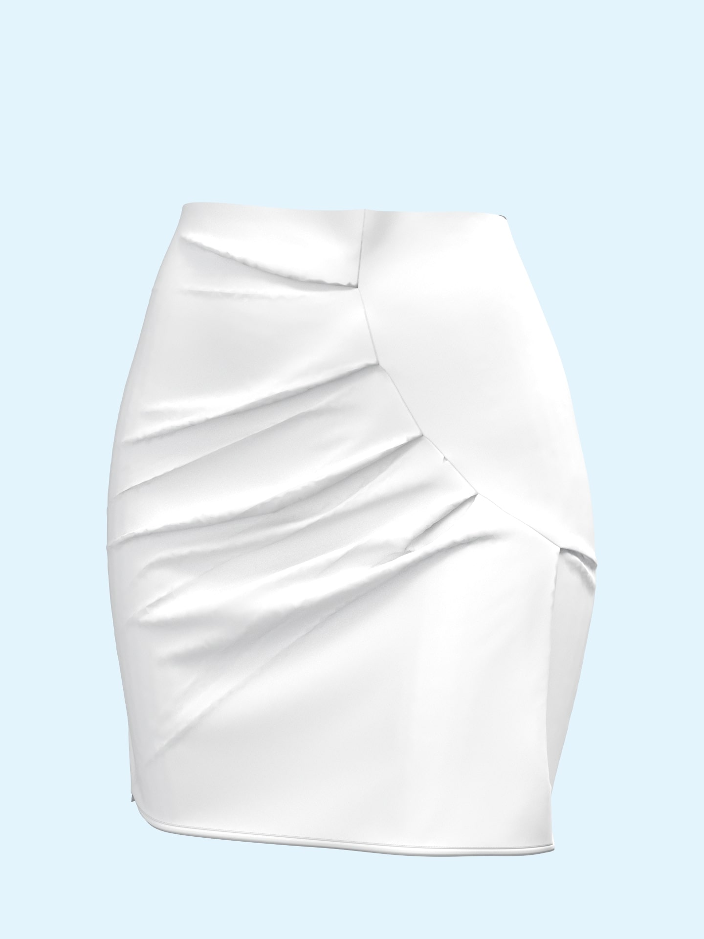 Draped Mini Skirt