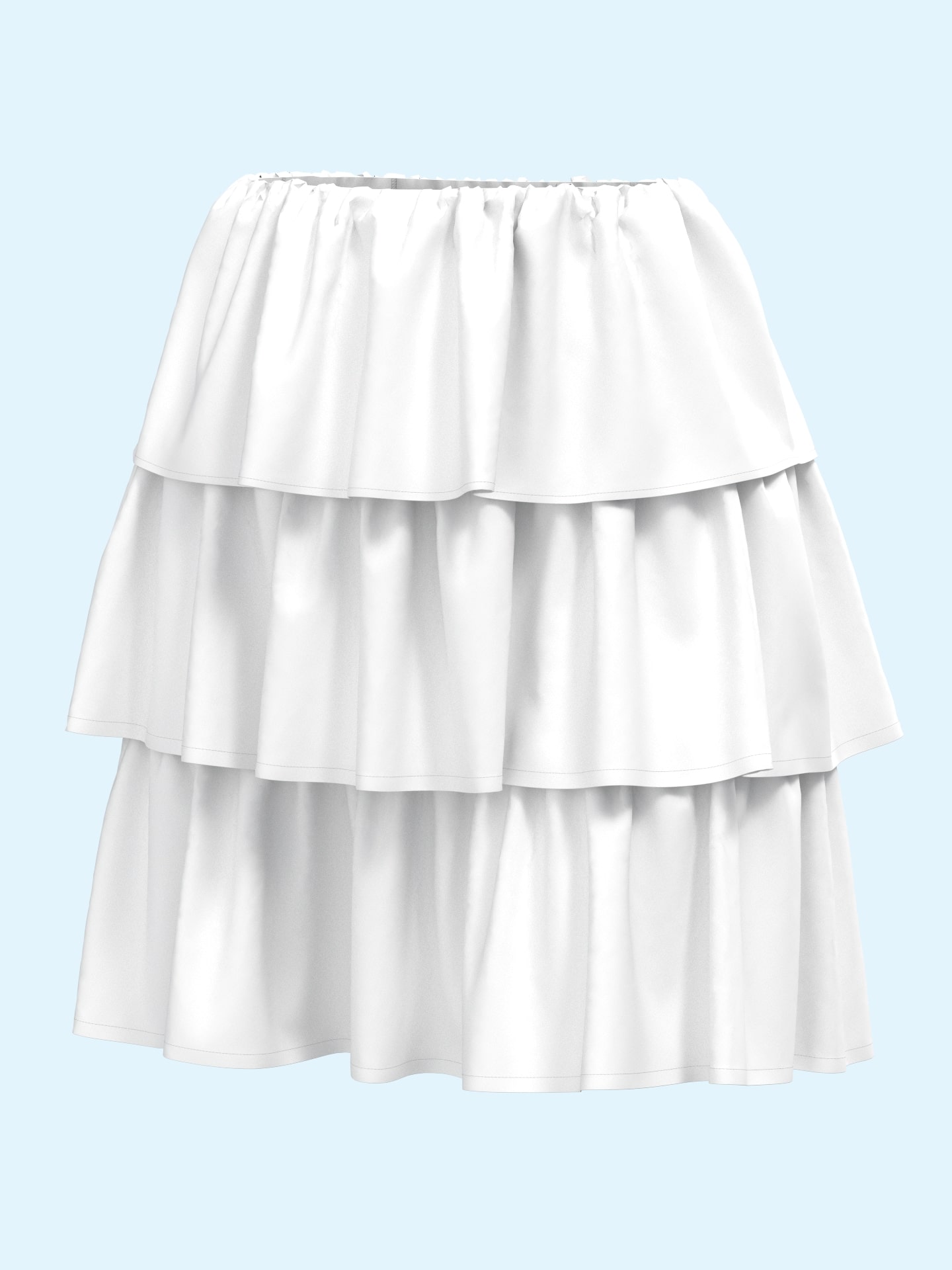 Layered Ruffled Mini Skirt